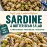Delicious Speedy Sardine and Butter Bean Salad served in a bowl