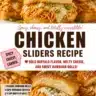 Spicy Buffalo Chicken Sliders served on a platter with dipping sauce