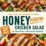 Sweet and Spicy Honey Chicken Salad with fresh vegetables and dressing