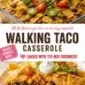 Delicious Tex-Mex walking taco casserole served in a dish