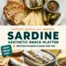 Aesthetic sardine snack platter with vibrant healthy dishes and fresh ingredients.