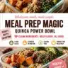 Colorful vegan meal prep bowls filled with nutritious vegetables and grains
