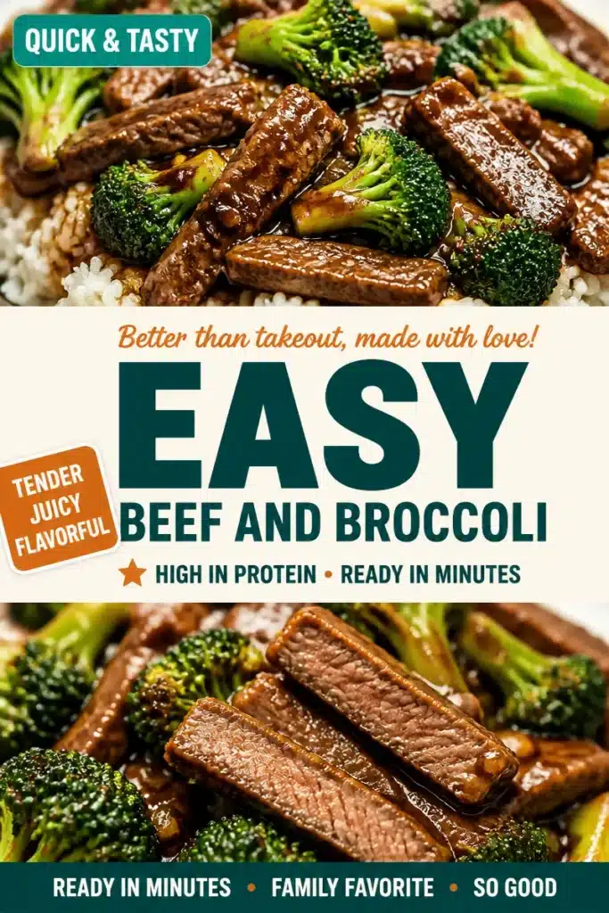Delicious Beef and Broccoli dish served with steamed rice
