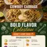 Bowl of Bold Flavor Coleslaw with vibrant vegetables and dressing