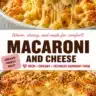 Delicious creamy oven-baked macaroni and cheese served in a baking dish