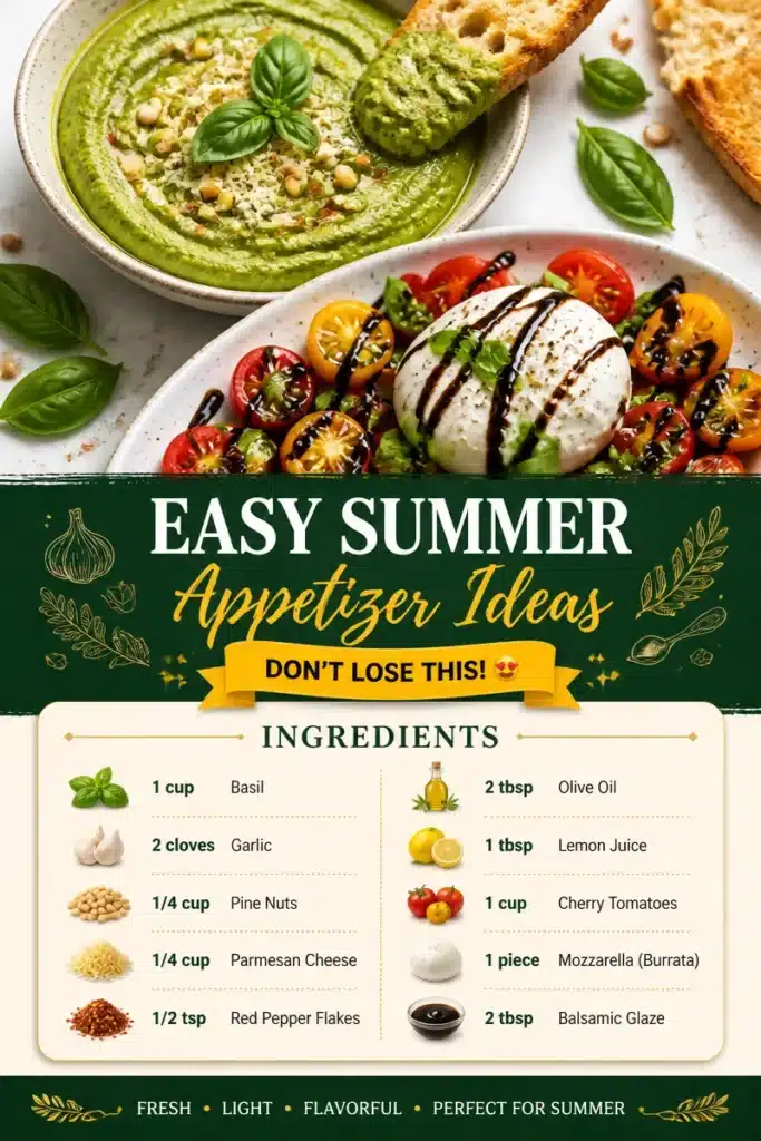 Fresh summer appetizers for outdoor gatherings and parties