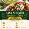 Fresh summer appetizers for outdoor gatherings and parties