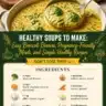 A bowl of healthy broccoli soup with fresh ingredients, perfect for wholesome meals.