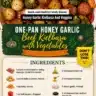 One-Pan Honey Garlic Beef Kielbasa served with colorful vegetables