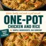 One-Pot Chicken and Rice dish served in a bowl with herbs