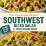 Southwestern Chopped Salad with fresh vegetables and zesty dressing