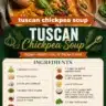 Bowl of savory Tuscan Chickpea Soup garnished with herbs and vegetables
