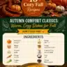 Cozy dishes for autumn featuring warm, comforting meals for the fall season.