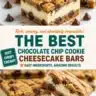 Cheesecake-stuffed chocolate chip cookies fresh out of the oven