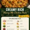 Creamy Marry-Me Chicken Pasta dish with vibrant ingredients and sauce.