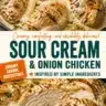 Creamy sour cream and onion chicken recipe with juicy chicken breast
