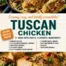 Creamy Tuscan-style chicken with spinach and sun-dried tomatoes served on a plate.