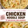 Silky Cream Chicken Soup in a bowl garnished with herbs