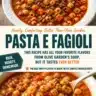 Bowl of Pasta e Fagioli recipe inspired by Olive Garden flavors.