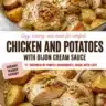 Delicious Chicken and Potatoes served with Dijon Cream Sauce