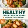 Healthy bowls featuring nutritious ingredients for easy work lunches.