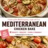 Mediterranean-Style Baked Chicken served on a plate with fresh herbs