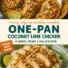 One-Pan Coconut Lime Chicken with vibrant flavors in a delicious meal.