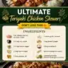 Ultimate teriyaki chicken skewers on a grill, showcasing delicious marinated chicken.